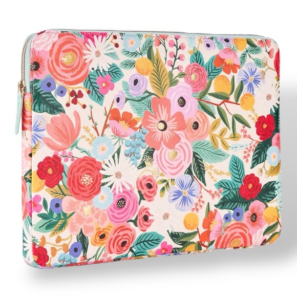 Rifle Paper Co. Other - NWOB Rifle Paper Co. Floral 14” Laptop tablet Sleeve - Pink, green, blue